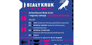 „Biały Kruk” dla dziennikarzy mediów lokalnych – ostatnie dni na zgłoszenia!-5490