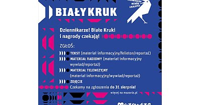 „Biały Kruk” dla dziennikarzy mediów lokalnych – ostatnie dni na zgłoszenia!-5490